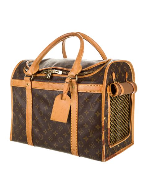 louis vuitton dog carrier used|vintage louis vuitton dog carrier.